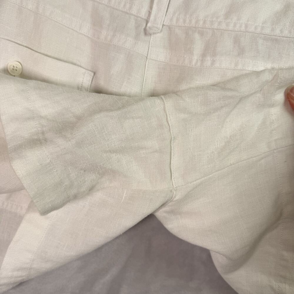 Tommy Bahama 100% Linen Shorts Women's 12 White Resortwear Beach Summer Vacation - Picture 11 of 15